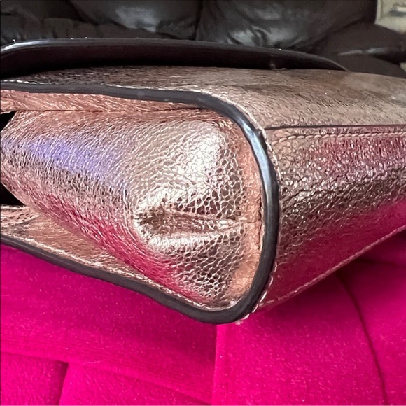 Coach Metallic Glitter Flap Clutch-Like New - Picture 8 of 14